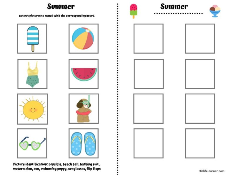 Free Seasons Printable Game - HisLifeLearner.com Free seasons printable