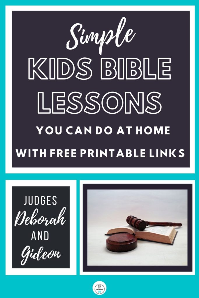 Simple bible lessons on judges hislifelearner