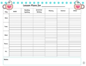 Make a Super Simple Lesson Planner - HisLifeLearner.com