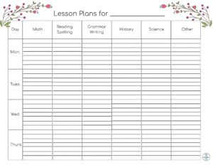 Make A Super Simple Lesson Planner - Hislifelearner.com